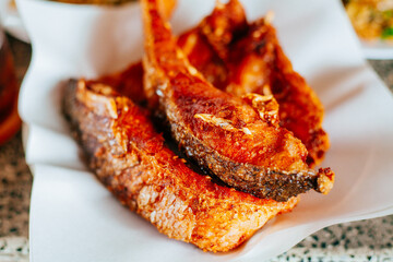Tasty and spicy fish fry from thailand cuisine