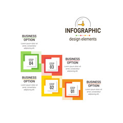 Infographic design organization chart template. Vector business template for presentation. Creative concept for infographic.