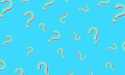 Question mark colorful vector design