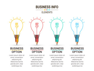 Business data visualization. Simple infographic design template. Abstract vector illustration.
