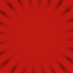 Red ray burst style background vector design