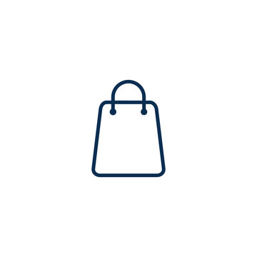 Paper Bag Icon Shooping Symbol Logo Template