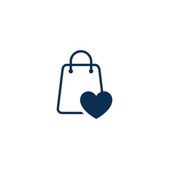 paper bag icon shooping symbol logo template