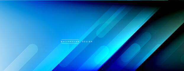 Dynamic lines abstract background. 3D shadow effects and fluid gradients. Modern overlapping forms