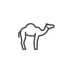 Camel animal line icon