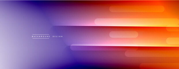 Dynamic lines abstract background. 3D shadow effects and fluid gradients. Modern overlapping forms