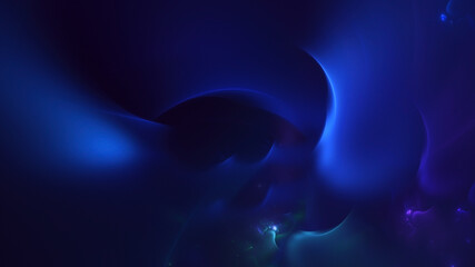 3D rendering abstract multicolor fractal light background