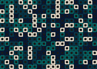 Abstract Geometric Pattern generative computational art illustration