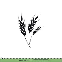 wheat simple design element