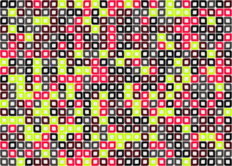 Abstract Geometric Pattern generative computational art illustration