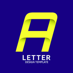 Initial Letter A Logo Icon Concept. Creative Minimal Alphabet Emblem Design Template. Graphic Symbol for Corporate Business Identity.Creative Vector Graphic Element.