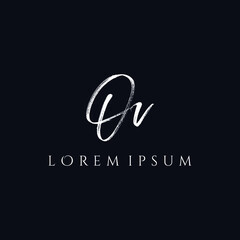 Letter OV luxury logo design vector