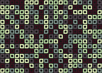 Abstract Geometric Pattern generative computational art illustration