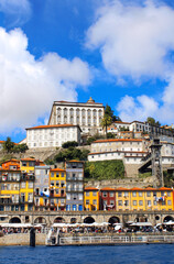Old houses and Douro river, Porto, Portugal