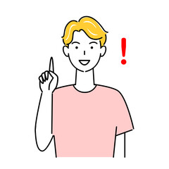 指差しポーズ 笑顔で提案している爽やかな男性 イラスト シンプル ベクター 
Pointing pose. A refreshing man proposing with a smile. Simple illustration. vector.