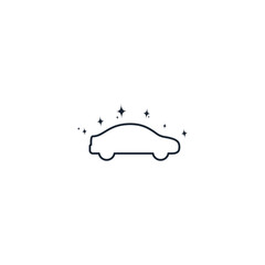 shiny car icon symbol
