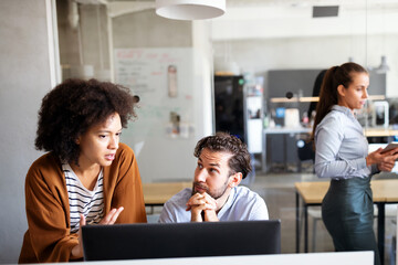 Business people, architects working in office. Teamwork success meeting workplace concept.