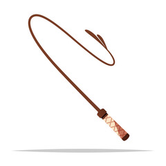 Cartoon whip vector isolated illustration