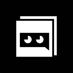 Box ninja head logo, Ninja head logo design vector illustration, Stock illustration, Box ninja head logo design template vector image