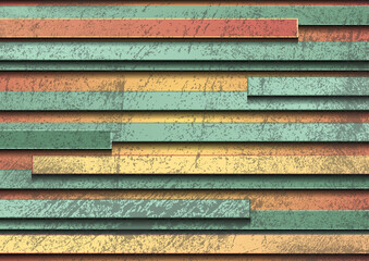 Pastel yellow and green stripes grunge geometric background. Abstract hi-tech vector design