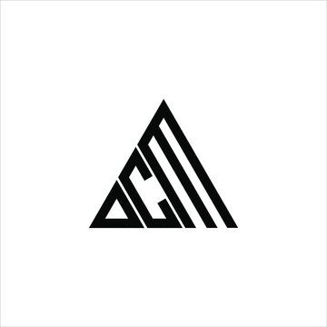 D C M letter logo creative design. DCM icon