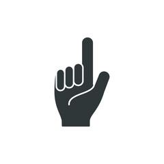 index finger icon vector illustration logo template