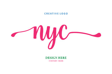NYC  lettering logo is simple, easy to understand and authoritative