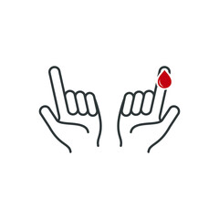 Obraz premium diabetes care icon symbol 