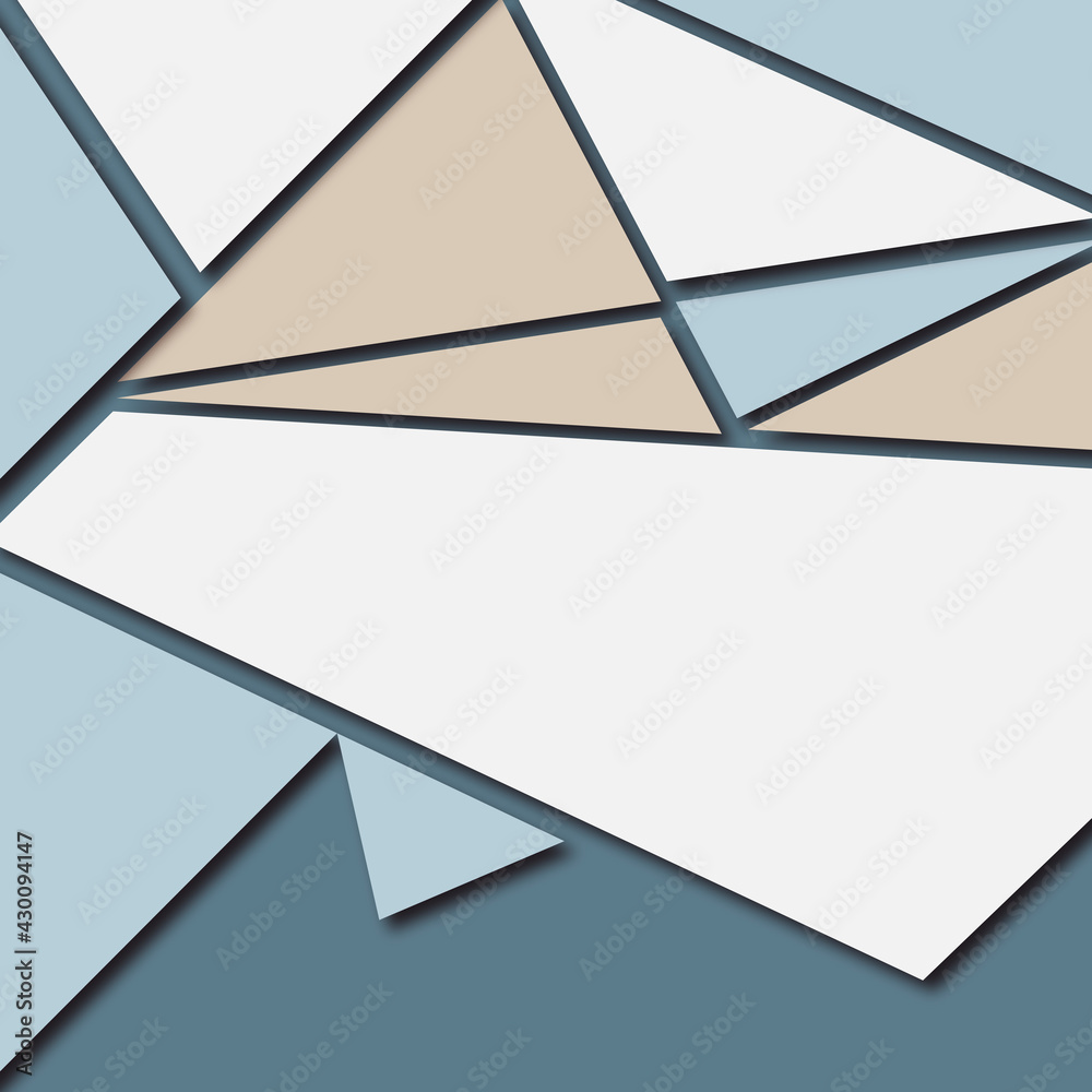 Wall mural triangles background. minimal layout. modern triangles design. 3d geometric background. cover layout
