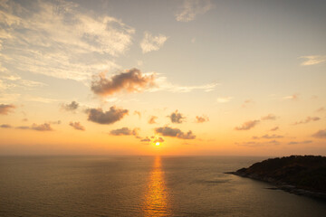 Fototapeta na wymiar tropical sea at sunset