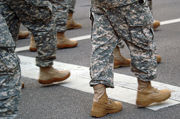 The Feet Of Marching Soldiers