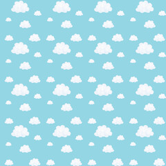 seamless pattern with clouds