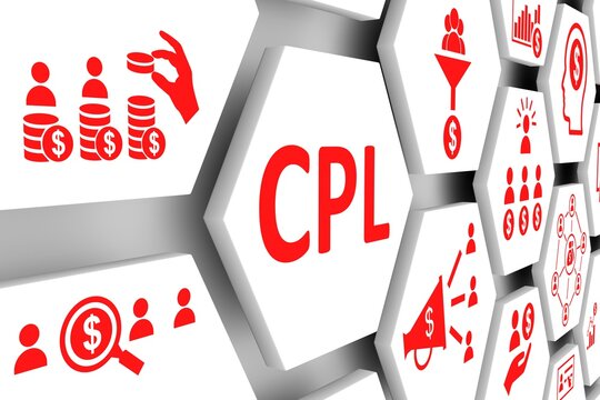 CPL concept cell background 3d illustration