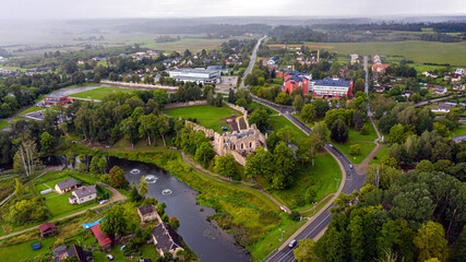 Dobele castle ruins (XIV) on XVI century, Dobele, Latvia