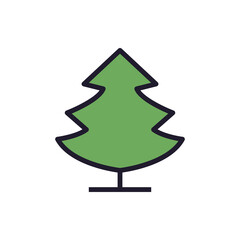 Tree  Icon Line Vector .