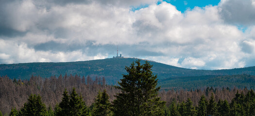 Views of the Brocken in the Harz Mountains