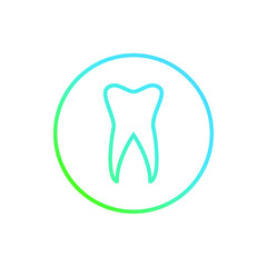 Abstract graphic illustration of tooth