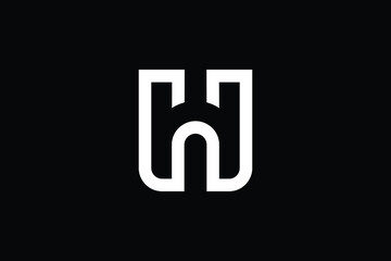 WH logo letter design on luxury background. HW logo monogram initials letter concept. WH icon logo design. HW elegant and Professional letter icon design on black background. W H HW WH