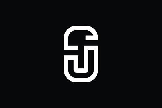 SJ logo letter design on luxury background. JS logo monogram initials letter concept. SJ icon logo design. JS elegant and Professional letter icon design on black background. J S SJ JS