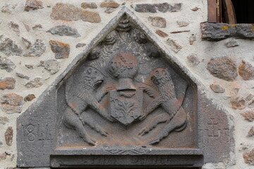 linteau sculpté, Auvergne
