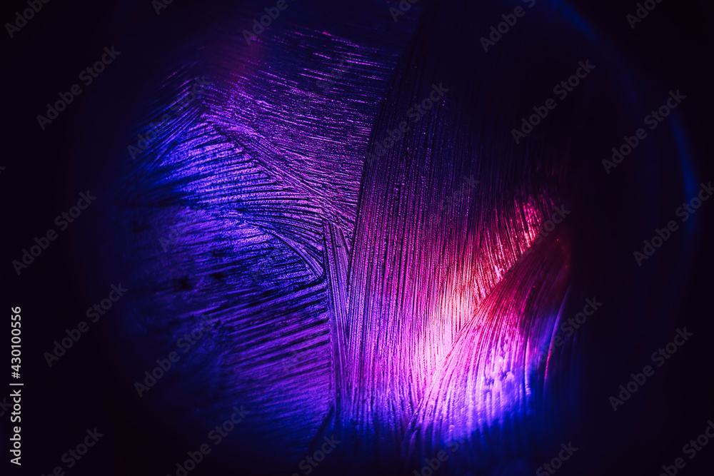 Poster Beautiful abstract surreal texture on a light pastel dark magic. Background pattern for design. Macro photography view..