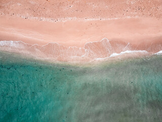 Fototapeta premium The beach on the island on a rainy day
