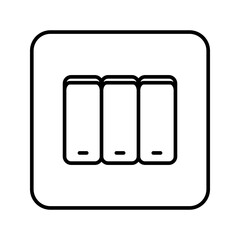 switch icon. Wall switch vector. Electric switch sign. Vector illustration