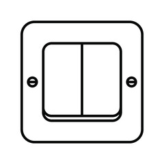 switch icon. Wall switch vector. Electric switch sign. Vector illustration