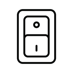 switch icon. Wall switch vector. Electric switch sign. Vector illustration