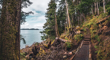 Hiking around Sitka, Alaska. 