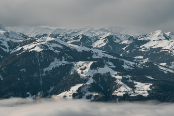 Fototapeta na wymiar Ski area of Kitzbühel