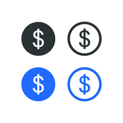 Obraz premium dollar icon vector illustration simple design element
