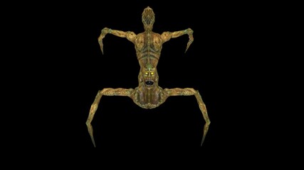 Siamese twins 3D Render