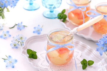 初夏の爽やか　グレープフルーツゼリー